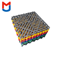 Revêtement de sol modulaire en vinyle de qualité supérieure, épaisseur 18 mm, haute densité, antidérapant, grille de drainage, parquet, garage, dalles de sol emboîtables