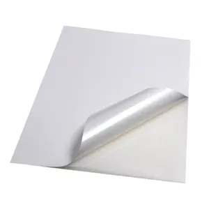 Fabrik lieferant 75g/m² Hochglanz spiegel gegossenes beschichtetes Papier verwendet selbst klebendes Aufkleber papier und Folie