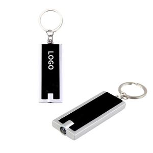 Personalized Led <b>Custom</b> Logo Mini Abs Portable Flashlight <b>Keychain</b> for Promotion - Product Image 1