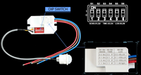 PDLUX PD-PIR115 100-240V Capteur infrarouge photosensible SMD anti-parasitage pour montage mural et au plafond extérieur IP65