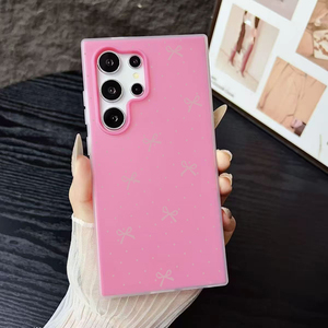 Funda Protectora para Teléfono Móvil Samsung Galaxy S23 S24 S25 S26 Ultra A17 A07 <span class=keywords><strong>A55</strong></span>, Diseño 2 en 1 con Estampado de Lazo y Puntos Ondulados, Material PP - Product Image 4
