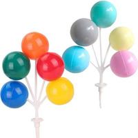 Guirlande de ballons rétro, grandes boules, décoration de gâteau pour la fête des enfants, anniversaire, style tendance, macarons colorés, décorations de gâteau en plastique
