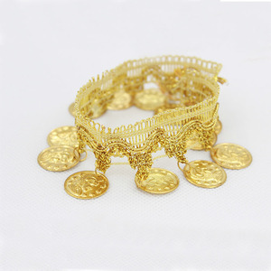 DIY Đồng Xu Thiết Kế Braid Trim 45 Mét Vàng Bạc Bện Sequined Laser Chuông Tassel Ren Cắt Tỉa Vải Ren - Product Image 2