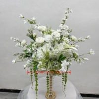 Centros de Mesa de Seda de 40 cm para Bodas, Arreglos Florales 3D, Bola de Flores Artificiales para Mesa, Flores Artificiales al por Mayor