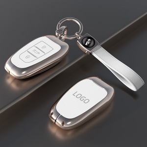 Étui de clé Dongfeng Citroën pour C6, C4l, Sega Tianyi, <span class=keywords><strong>C5</strong></span> Versailles, C5X, boucle C3xr, alliage de zinc, étui de voiture pour homme - Product Image 1