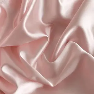 סיטונאי חדש עיצוב ארוג רגיל צבוע קרח משי בד סאטן פוליאסטר בד עבור שמלה
