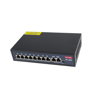 LingShi 10-Port PoE <b>Switch</b> 8+2 Ports 10/100/1000Mbps for Monitoring <b>Network</b> and Wireless AP Power Supply - Product Image 3