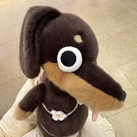 Boneka Anjing Sosis Jahat Berkualitas Tinggi, Mainan Lucu dengan Mata Googly, Dachshund Isi Kapas PP, Boneka Jelek yang Imut, Hadiah untuk Anak-Anak