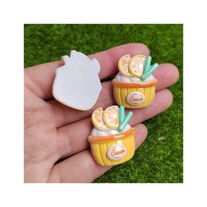 100ชิ้นใหม่น่ารักมินิผลไม้พิซซ่าไอศกรีมถ้วยแบนCabochonsเครื่องประดับสําหรับs crapbooking Kawaiiเครื่องประดับทําอุปกรณ์ - Product Image 4