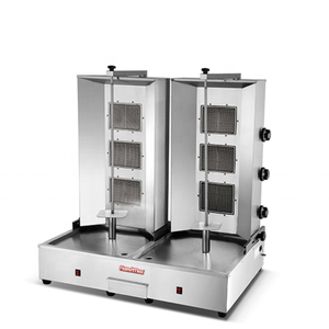 Machine à <span class=keywords><strong>Kebab</strong></span> à gaz rotative allemande, nouvelle technologie, poulet Shawarma Grill Machine automatique à vendre - Product Image 3