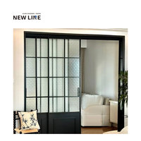 Porte coulissante en aluminium certifiée CE pour terrasse avec double vitrage trempé et moustiquaire pour jardin résidentiel