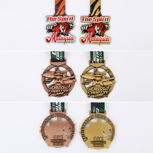Custom Metal Medal <b>Plaques</b> For Sports Meets Gold Marathon Basketball Football Commemorative Items Durable Finisher - Product Image 1