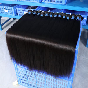 Campione libero capelli capelli crudi vergine cuticola allineati capelli, capelli umani intrecciati, vendita all'ingrosso di capelli crudi brasiliani vergini - Product Image 1