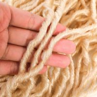 Nu Locs Cheveux au crochet, Dreadlocks africaines, Tresses synthétiques de 24 pouces, Double trame machine, Fibre haute température