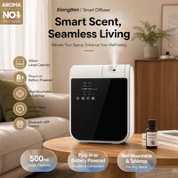Diffuseur d'arômes d'huiles essentielles sans eau, électrique, intelligent, télécommandé, en plastique, mural, pour hôtels et commerces, vente en gros