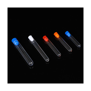 Tubo de Ensayo de Plástico Nokang, Tamaño Estándar, Transparente, con Tapa Azul, para Uso en Laboratorio - Product Image 4