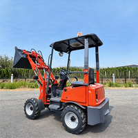 Kompakter Elektrischer Frontlader Umweltfreundlicher 4WD Batteriebetriebener Landwirtschafts-Lader mit Niedrigen Betriebskosten Mini Elektrischer Radlader