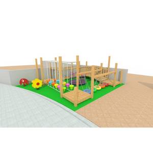 Grande aire de jeux en <span class=keywords><strong>bois</strong></span> pour jardin, nouveau design, tour de jeu pour enfants avec plusieurs toboggans - Product Image 4