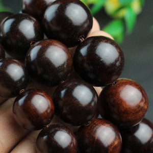 Lao Rosewood Prayer <b>Beads</b> 15mm Round Wooden <b>Bracelet</b> For <b>Men</b> And Women Jewelry - Product Image 4