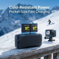 Batterie de remplacement haute qualité haute capacité 1720mAh SPBL1B pour Hero 9/10/11/12, décodage complet, rechargeable, pour caméra d'action