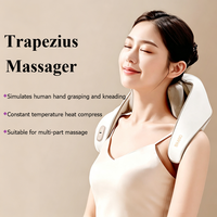 Masseur de cou à moteur sans balais, pétrissage profond, chauffage à température constante, fonctionnement silencieux, modèle UNeck-6821 pour usage au bureau et à domicile