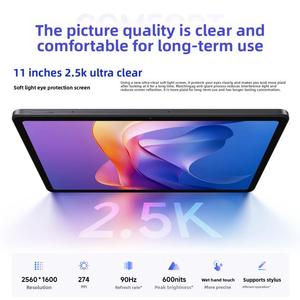 Nueva Tablet <span class=keywords><strong>Redmi</strong></span> <span class=keywords><strong>Pad</strong></span> 2 Original de <span class=keywords><strong>6</strong></span>+128 GB, Pantalla de 11 Pulgadas 2.5K 90 Hz, Helio G100-Ultra Octa Core, Batería de Larga Duración de 9000 mAh, HyperOS 2 - Product Image 3