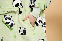 Fabriek Polyester Oversized Pluche Fleece Draagbare Deken Sherpa Grote Sweatshirt Hoodie Deken Volwassen Capuchon Met Mouwen