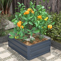 Jardinières modulaires rectangulaires Lits de légumes Lit de jardin surélevé en métal