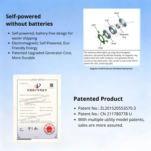 5832 Bộ giày trượt patin phát sáng có bánh xe PU, chống trơn trượt, chống mài mòn, có thể tùy chỉnh họa tiết dành cho người lớn và trẻ em - Product Image 4