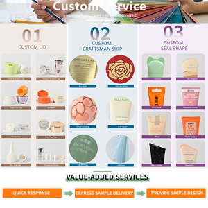 Tubo de mascarilla antiarrugas de colágeno dorado personalizado de 50 ml con tapa de flor / acabado perlado / envase de lujo para el cuidado de la piel OEM ODM - Product Image 6