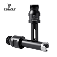 Foret diamanté PEGATEC M14 60mm, à grain brasé épaissi pour le perçage à sec du granit, du marbre, de la céramique et du béton, pour meuleuse d'angle