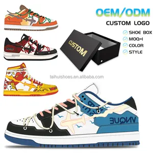 TOP Quality Customized Casual Sports Shoes Trend Original Brand Logo Box Vintage Basketball Walking Shoes Fashion