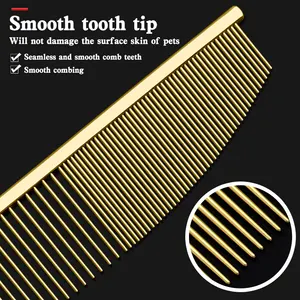 New Style Pet Beauty Dining Knife GOLD Comb Face Comb Detail Processing Comb Open The Tangled Hair Remove The Floating Hair