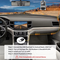 Full HD coche USB DVR Dash Cam WDR grabadora apto para DVD Android Player ADAS LDWS navegación Auto Audio Plug and Play fácil de instalar