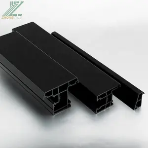 Perfiles de ventana de plástico Upvc, en forma de U, Abs, extrusión de fábrica de China, puertas y ventanas de ángulo, Marcos coloridos, 60 perfiles de Pvc