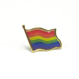 Benutzer definierte Regenbogen flagge Legierung Abzeichen Kultur bedarf mit Metall Homosexuell Anstecknadeln in verschiedenen Sternformen - Product Image 6