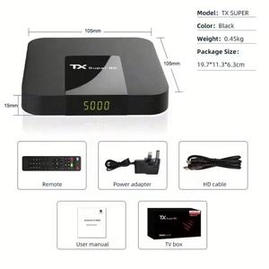 TV Box Android 4K FHD, Receptor de TV Inteligente para Canales IP de Francia y Alemania - Product Image 5
