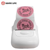 Imprimante d'étiquettes portable thermique Marklife ODM avec code-barres, logo personnalisé pour autocollants nominatifs et étiquettes de prix, vente en gros
