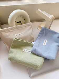 Eco Friendly Custom Logo Travel Portable Corduroy Toiletry Makeup Pouch Zipper Cosmetic <b>Storage</b> Bag Gifts <b>Make</b> <b>up</b> Bags Girl - Product Image 3