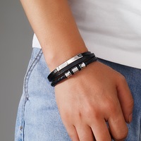 Bracelet en cuir 2026 style punk européen et américain – Bracelets tendance et à la mode