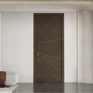 Venta caliente Puerta de madera Interior <span class=keywords><strong>Inter</strong></span> Puerta de madera Diseños Diseño simple Puerta de madera interior - Product Image 3