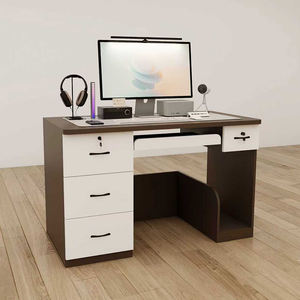 โต๊ะทำงานคนเดียวที่ทันสมัยพร้อมลิ้นชัก-เครื่องเกมมัลติฟังก์ชั่นและโฮมออฟฟิศ - Product Image 2