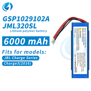 แบตเตอรี่ลิเธียมโพลิเมอร์สำหรับลำโพง <span class=keywords><strong>JBL</strong></span> <span class=keywords><strong>Charge</strong></span> 3 รุ่น GSP1029102A JML330SL 3.7V 6000mAh ของแท้จากโรงงาน - Product Image 3