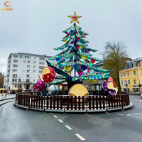 Manège pour enfants à commande mécanique, modèle 'Arbre de Noël' à 8 bras, avec fonction d'autocontrôle, pour parcs d'attractions, fabricant