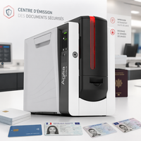 Système de personnalisation de cartes Evolis Agilia de haute qualité, imprimante de badges d'identification intelligents 600 DPI pour cartes d'accès d'employés et de membres