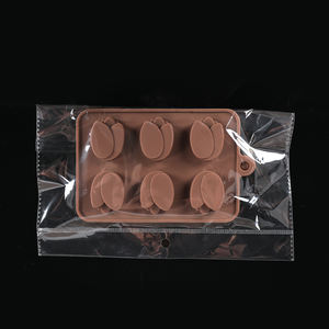 El Mejor Precio de molde de chocolate 3D 6 cavidades en forma de tulipán moldes de silicona para chocolate herramientas para hornear hechas a mano - Product Image 3