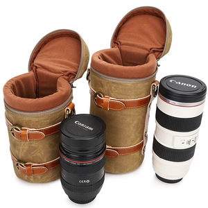Étui rembourré pour objectif d'appareil photo numérique, sac antichoc en toile cirée, étui de protection pour objectif d'appareil photo reflex numérique - Product Image 1
