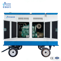 Générateur diesel silencieux mobile de type remorque 400 kW, démarrage automatique ATS, démarrage à distance, AC 480V, Fujian Yuchai 500 kVA, certifié CE