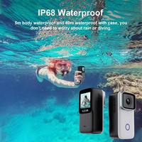 Pour SJCAM C200 Pro 4K corps de caméra d'action Portable FHD 6 axes GYRO vidéo 5G WiFi Vision nocturne sport DV MicroSD Med