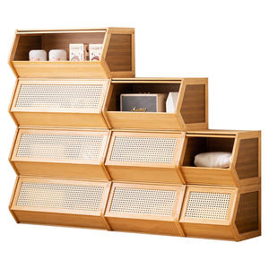 Estantería de rejilla integrada multicapa, estante de almacenamiento para sala de estar, puertas de armario de pie, vitrina, combinación de librería - Product Image 5